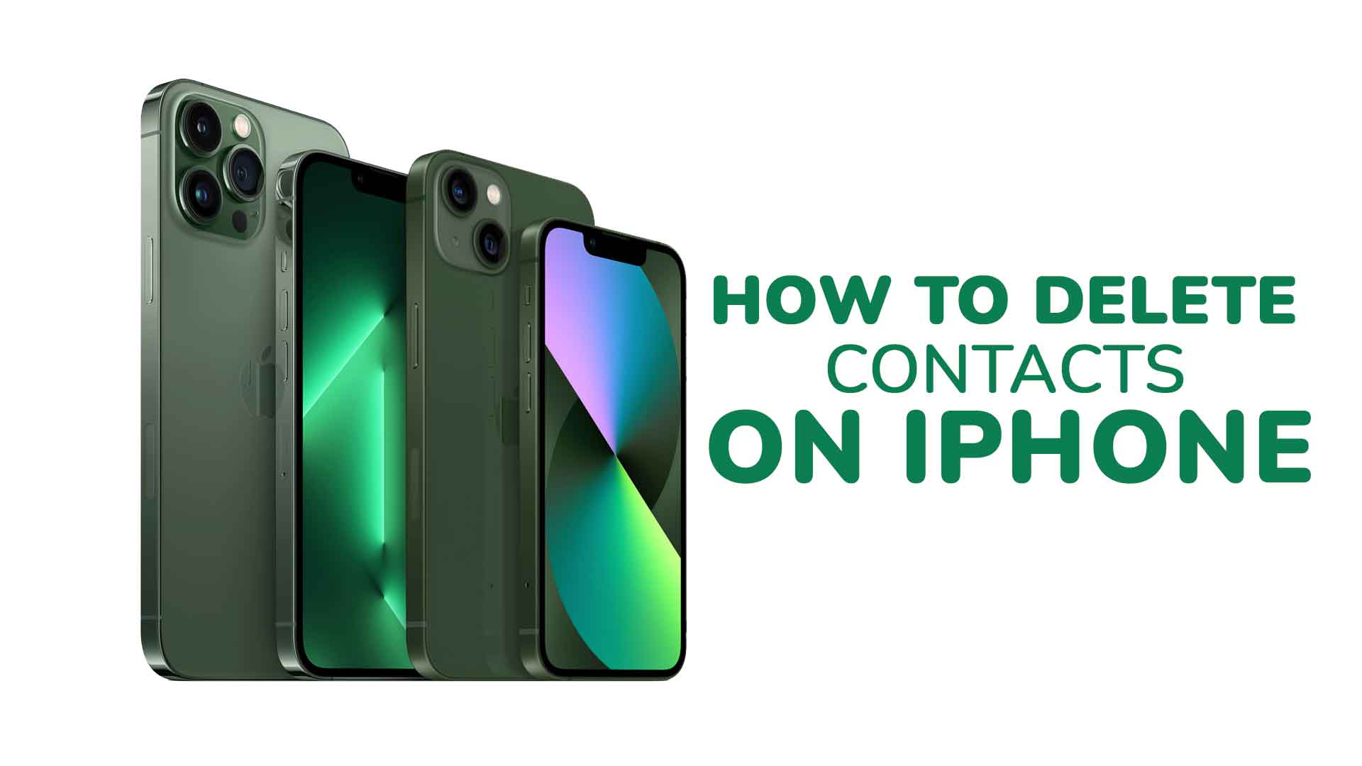 how to delete contacts on iPhone