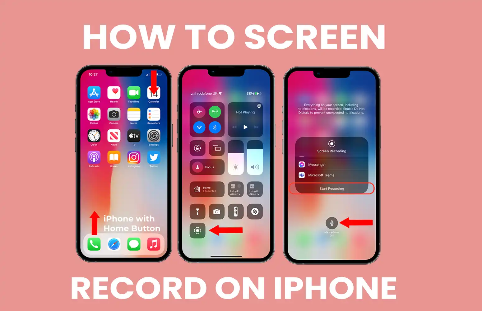 how to screen record on iPhone