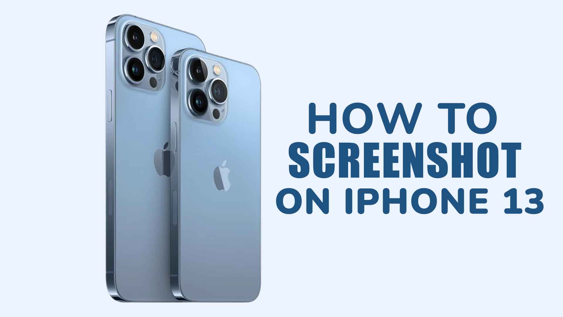 how to screenshot on iphone 13