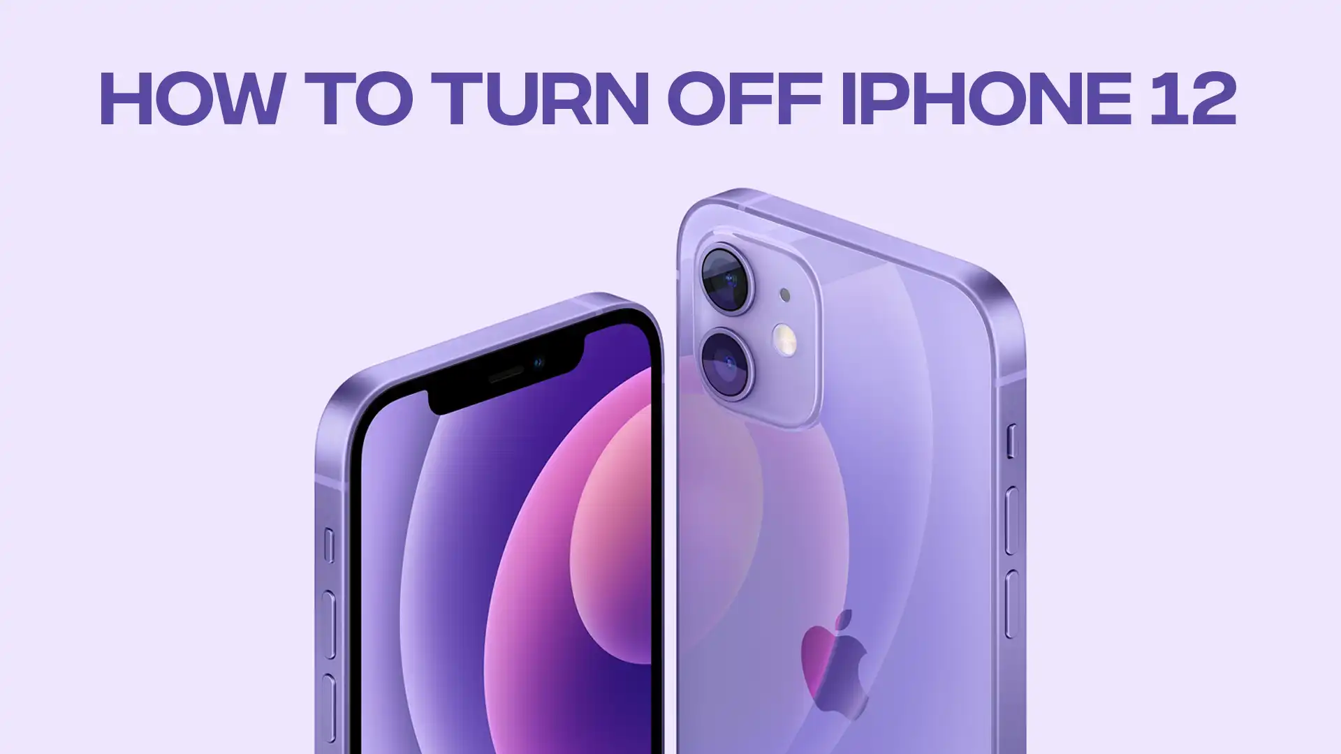 how to turn off iphone 12